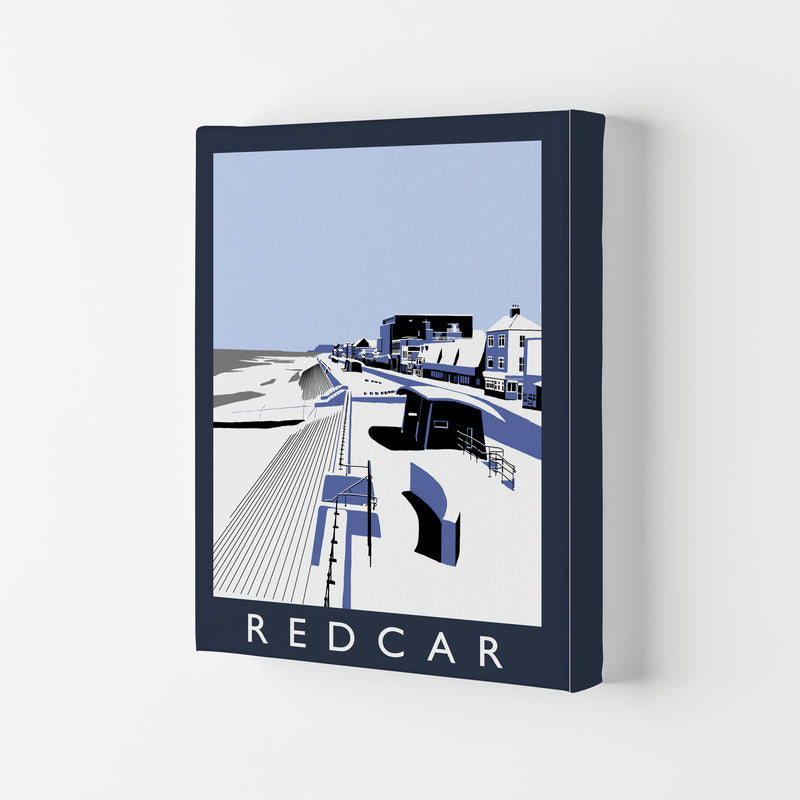 Redcar Travel Art Print by Richard O'Neill, Framed Wall Art Canvas