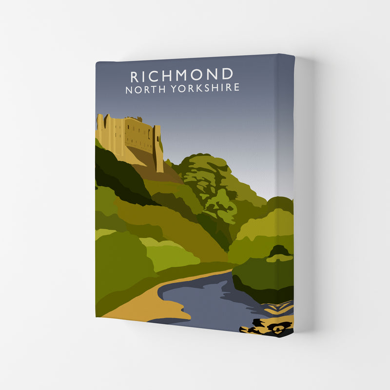 Richmond North Yorkshire Travel Art Print by Richard O'Neill Canvas
