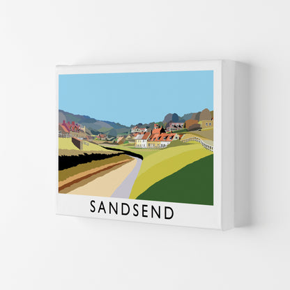 Sandsend Travel Art Print by Richard O'Neill, Framed Wall Art Canvas