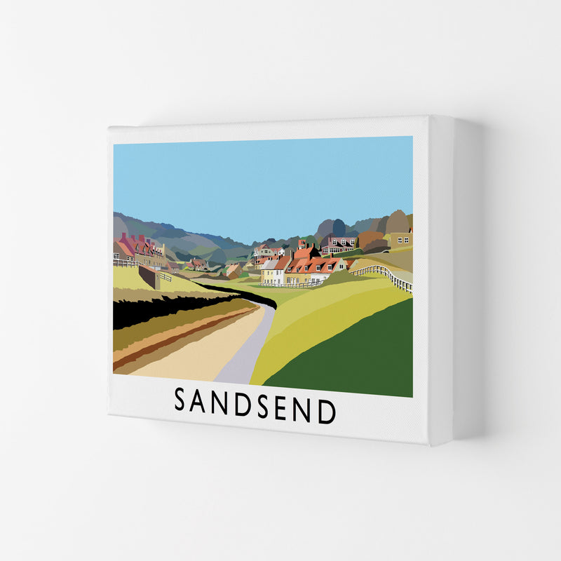 Sandsend Travel Art Print by Richard O'Neill, Framed Wall Art Canvas