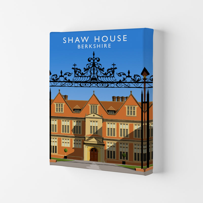 Shaw House Berkshire Travel Art Print by Richard O'Neill, Framed Wall Art Canvas