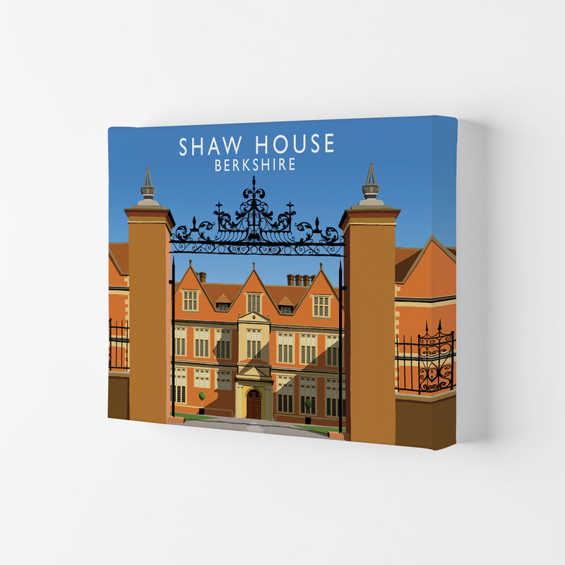 Shaw House Berkshire Travel Art Print by Richard O'Neill, Framed Wall Art Canvas