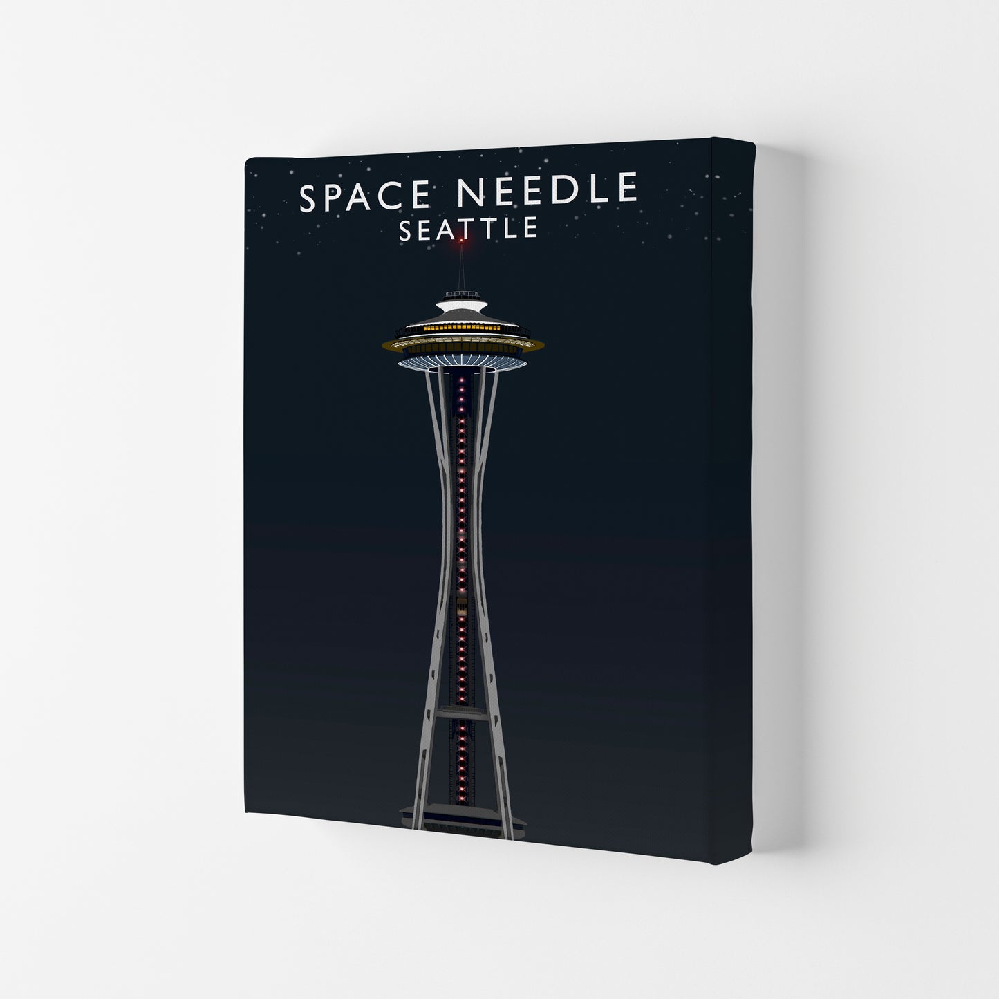Space Needle Seattle Art Print by Richard O'Neill Canvas