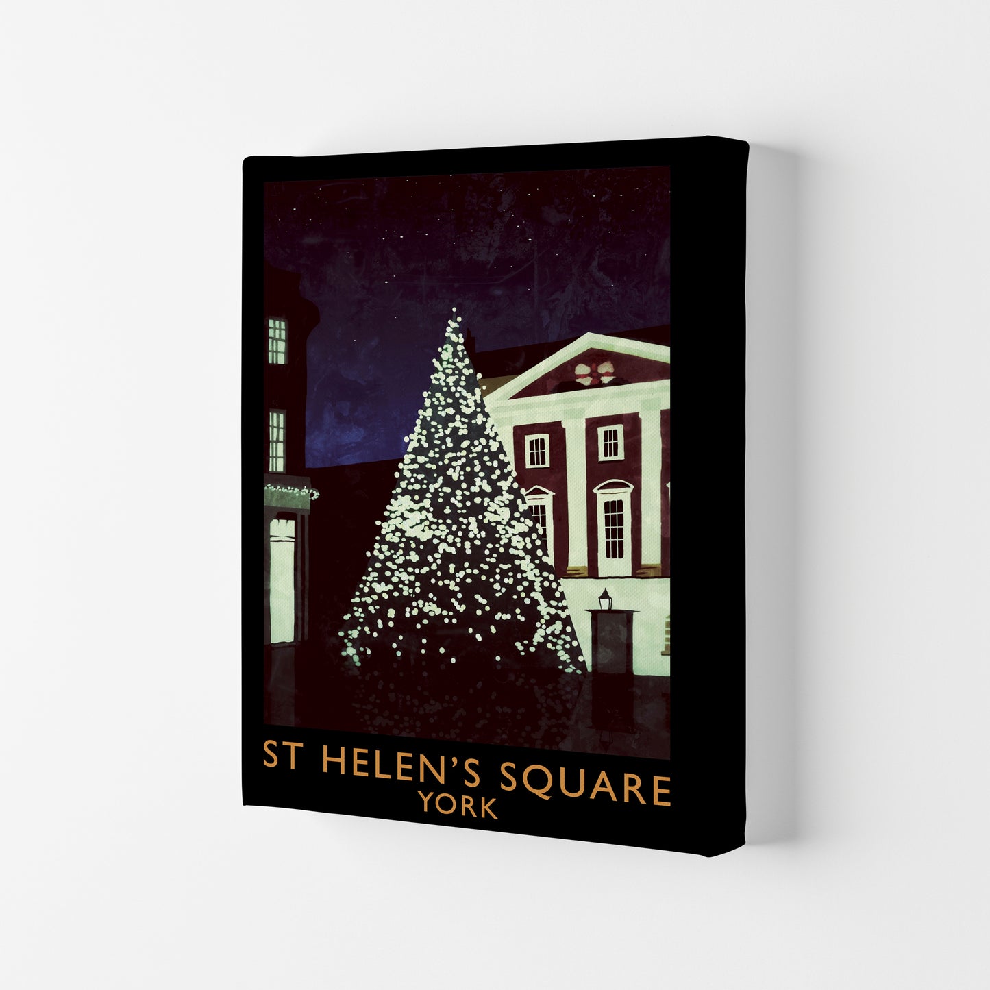 St Helen's Square York Travel Art Print by Richard O'Neill Canvas