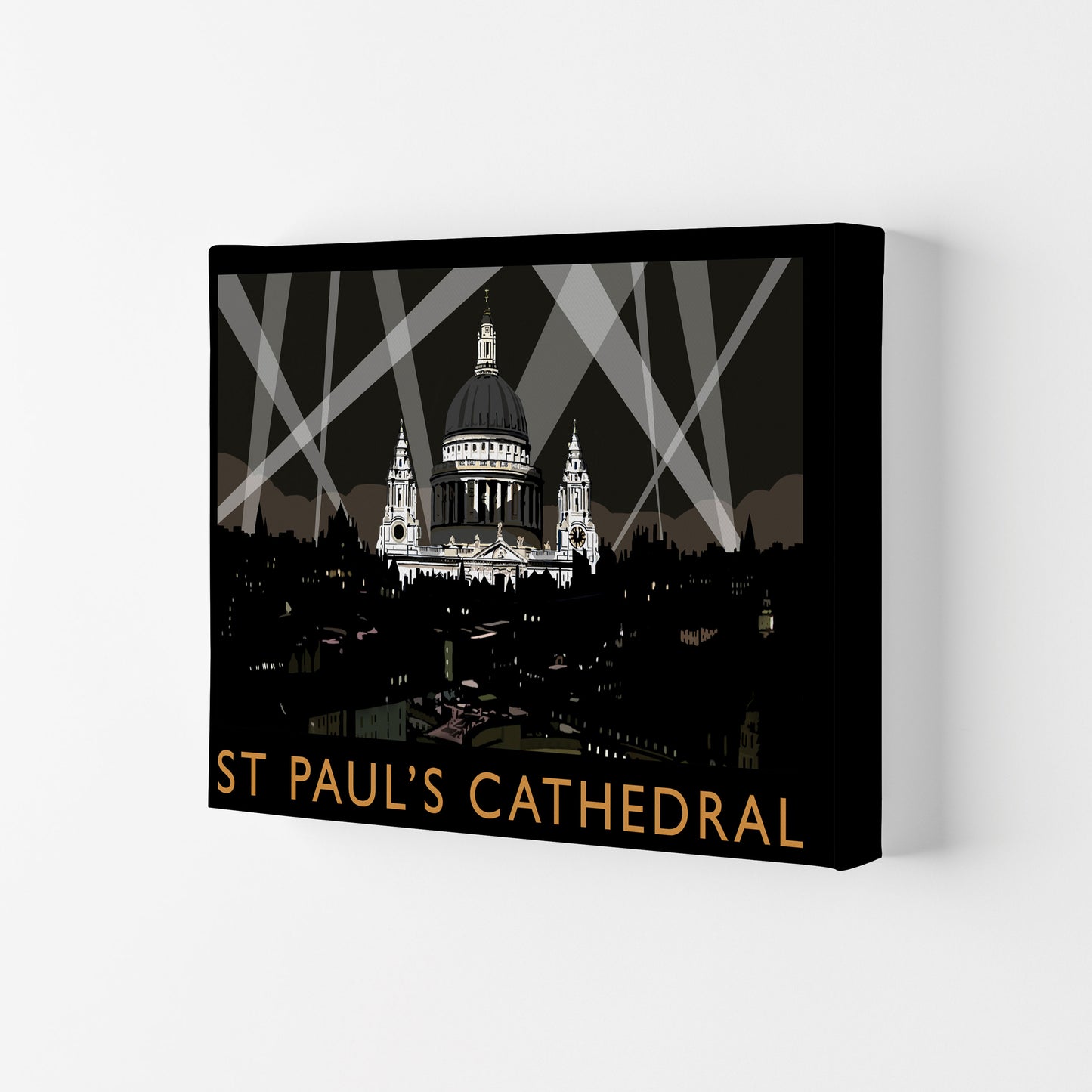 St Paul's Cathedral Framed Digital Art Print by Richard O'Neill Canvas