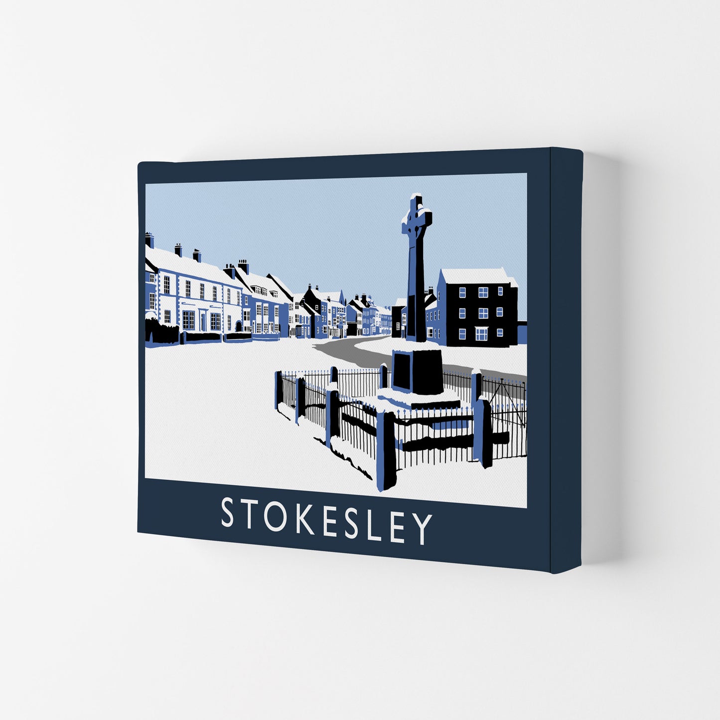 Stokesley Travel Art Print by Richard O'Neill, Framed Wall Art Canvas