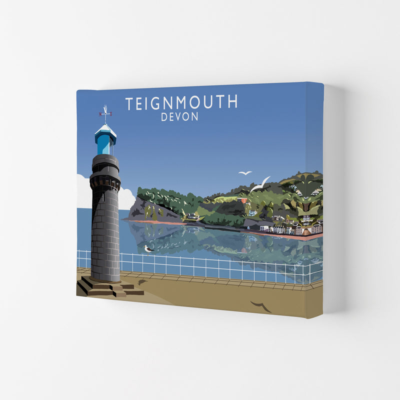Teignmouth Devon Art Print by Richard O'Neill, Framed Wall Art Canvas