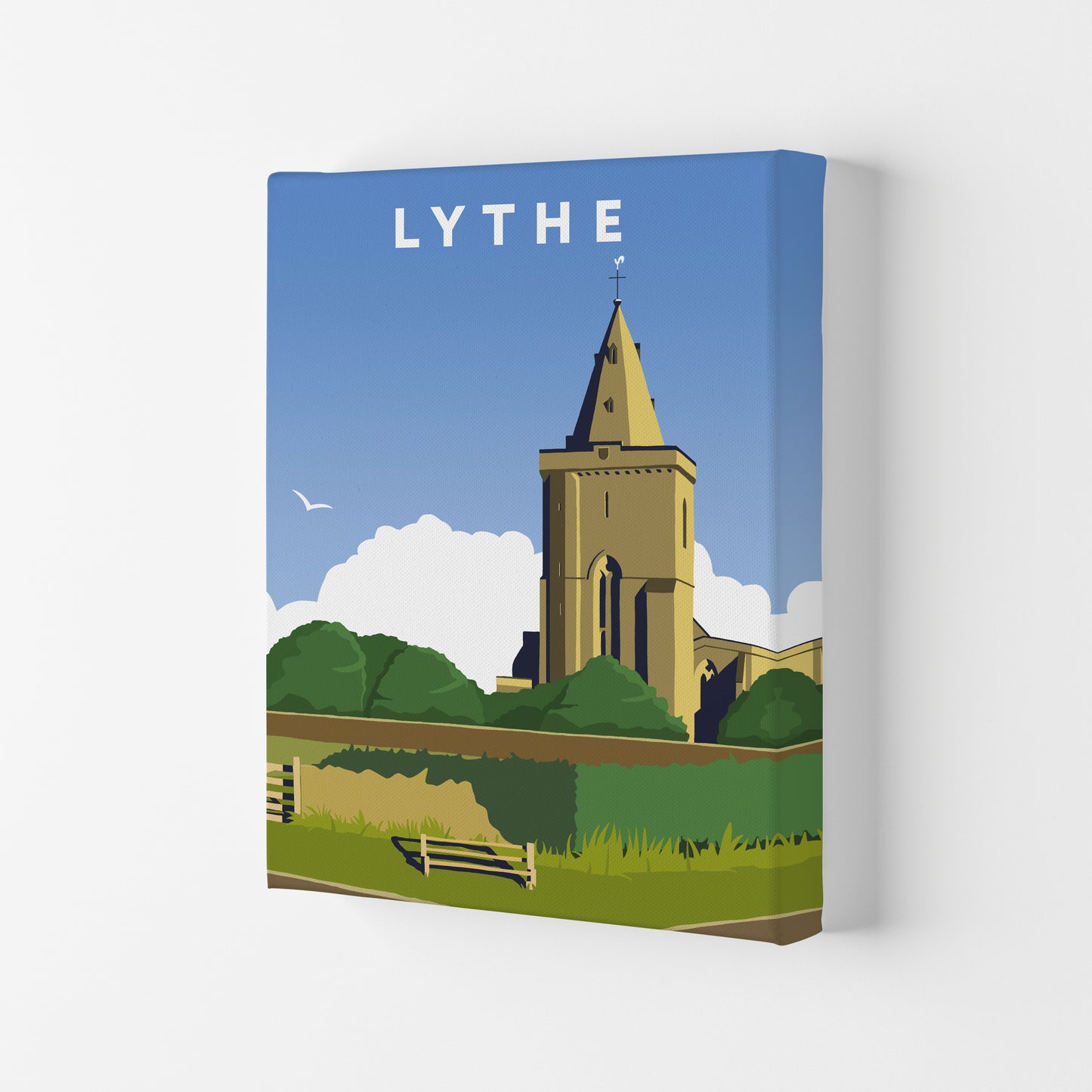 Lythe Travel Art Print by Richard O'Neill, Framed Wall Art Canvas