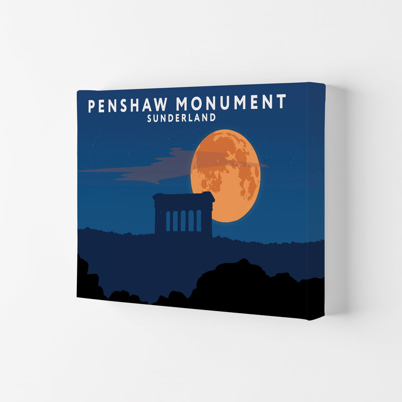 Penshaw Monument Night by Richard O'Neill Canvas