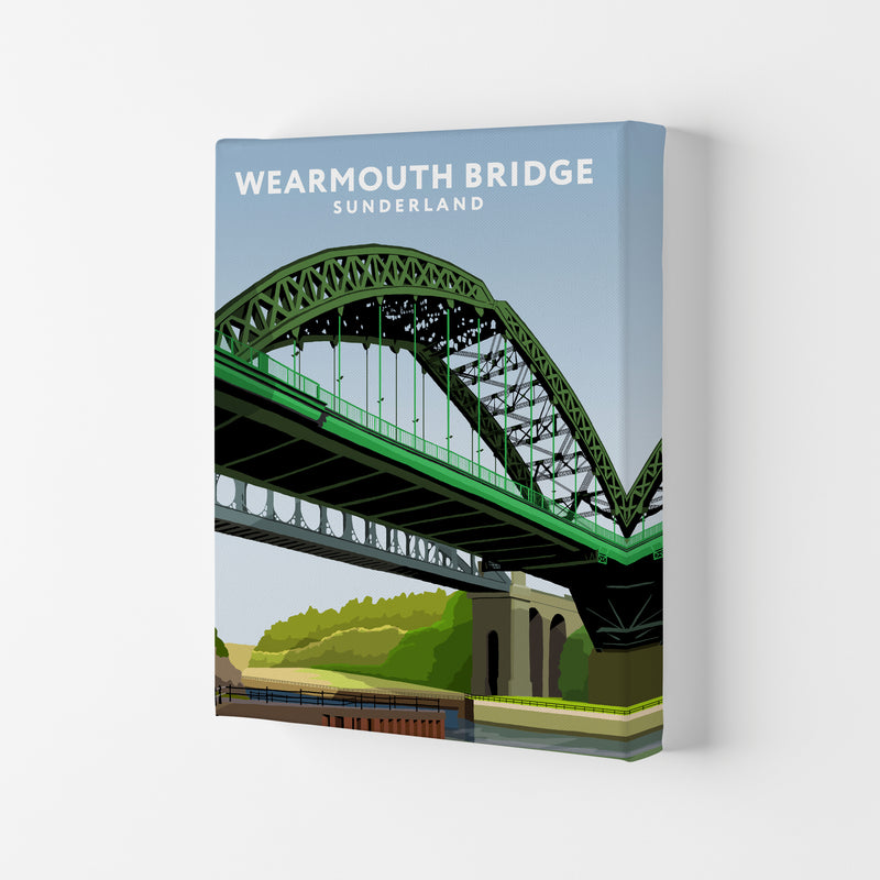 Wearmouth Bridge Portrait by Richard O'Neill Canvas