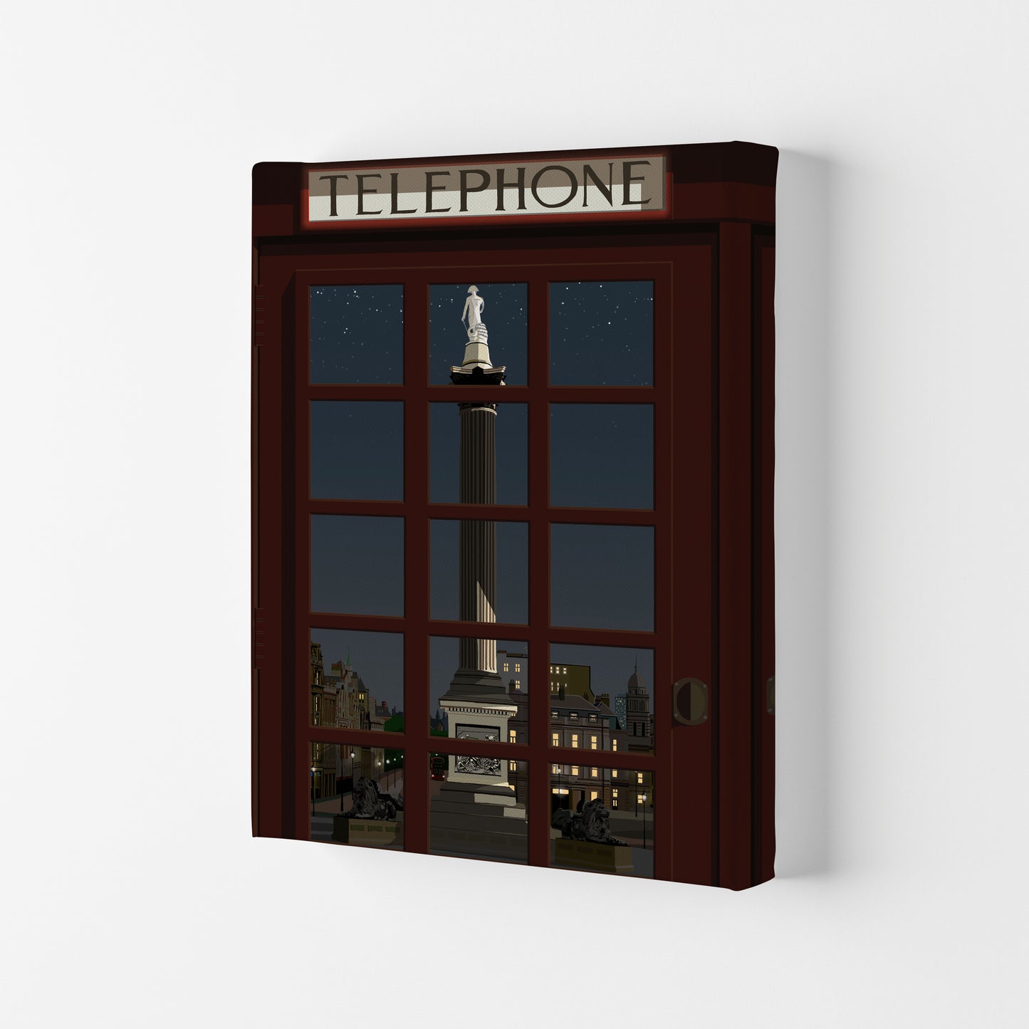 London Telephone Box 12 by Richard O'Neill Canvas