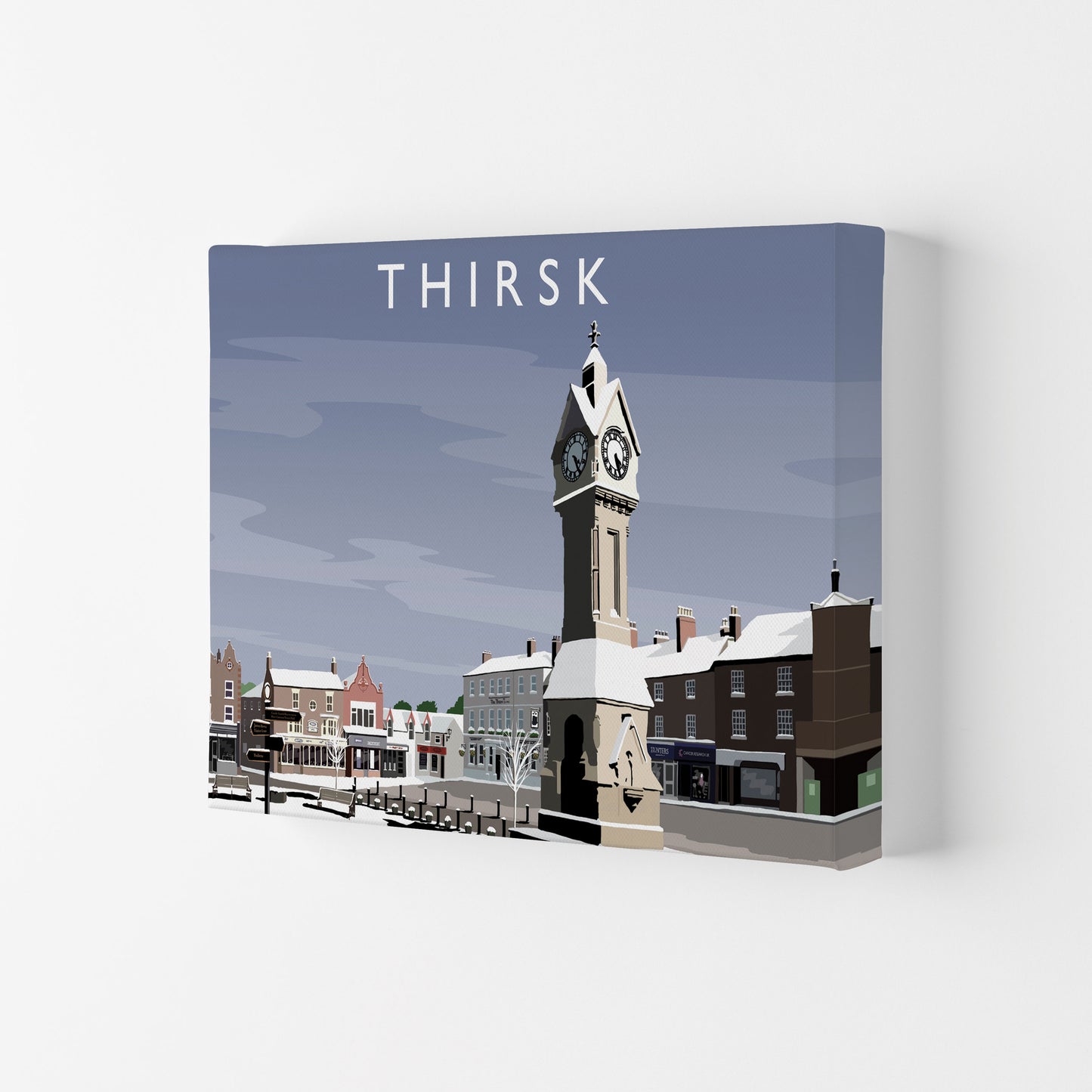 Thirsk 2 (snow) by Richard O'Neill Canvas