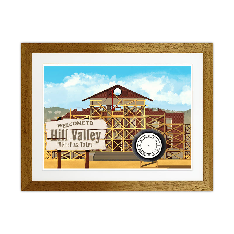 Hill Valley 1885 Art Print by Richard O'Neill Oak Grain