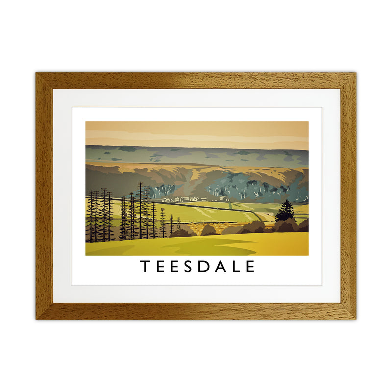 Teesdale Art Print by Richard O'Neill Oak Grain