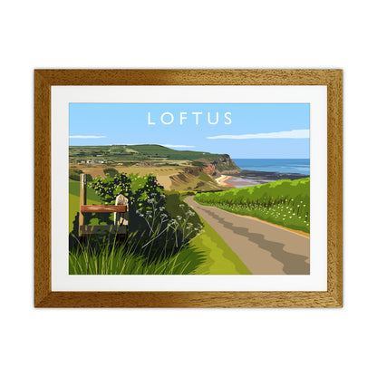 Loftus Travel Art Print by Richard O'Neill Oak Grain