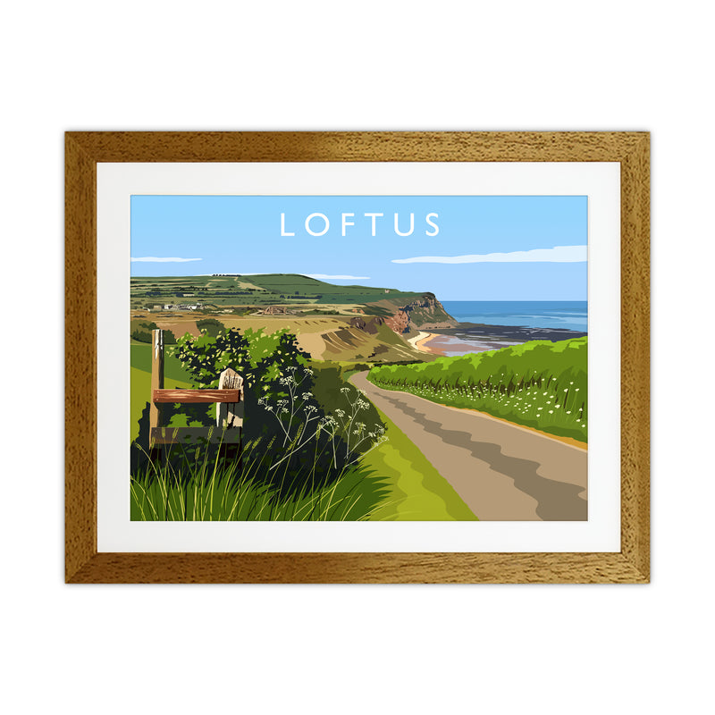 Loftus Travel Art Print by Richard O'Neill Oak Grain