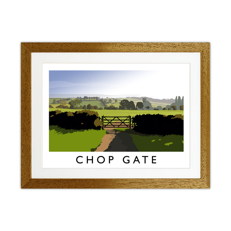 Chop Gate Travel Art Print by Richard O'Neill Oak Grain