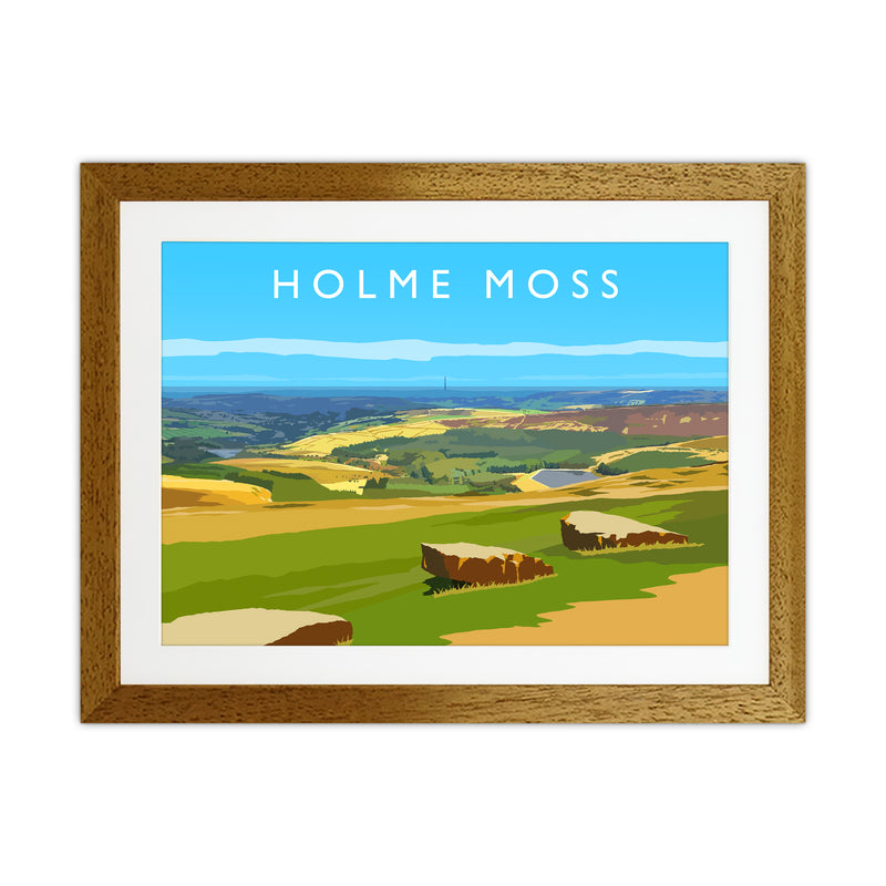 Holme Moss Travel Art Print by Richard O'Neill Oak Grain