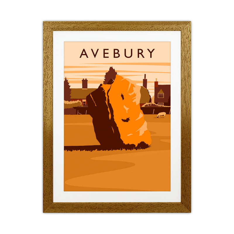 Avebury portrait Travel Art Print by Richard O'Neill Oak Grain