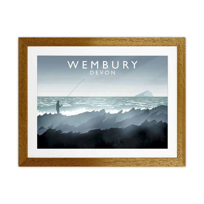 Wembury Travel Art Print by Richard O'Neill Oak Grain