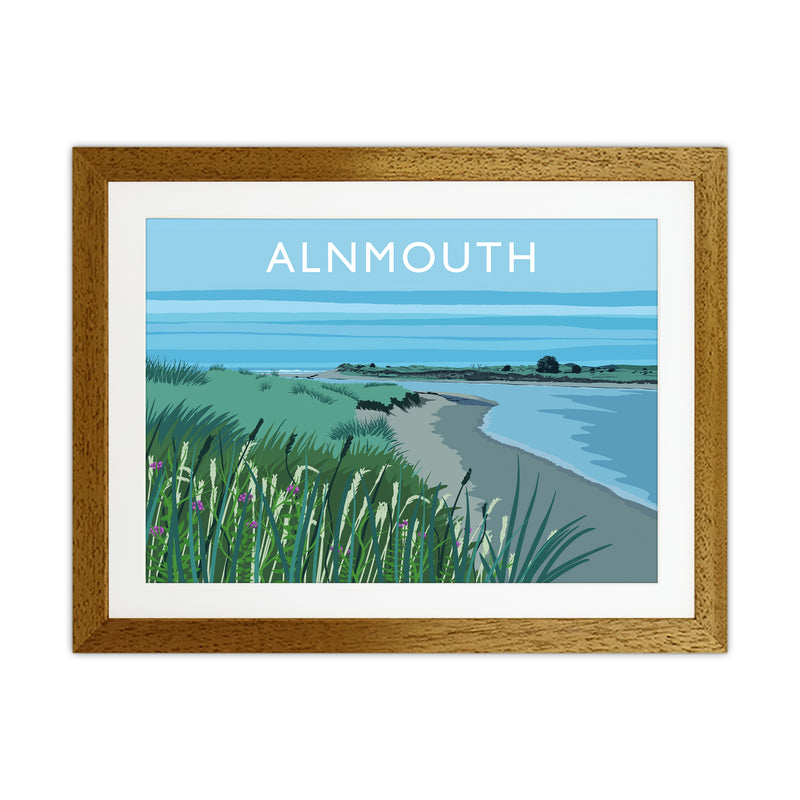 Alnmouth Travel Art Print by Richard O'Neill Oak Grain