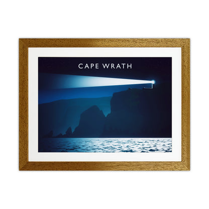 Cape Wrath Travel Art Print by Richard O'Neill Oak Grain
