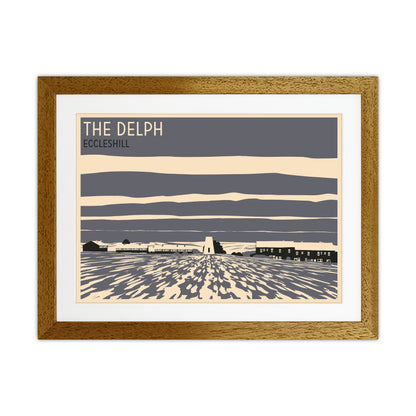 The Delph, Eccleshill Travel Art Print by Richard O'Neill Oak Grain
