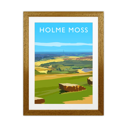 Holme Moss portrait Travel Art Print by Richard O'Neill Oak Grain