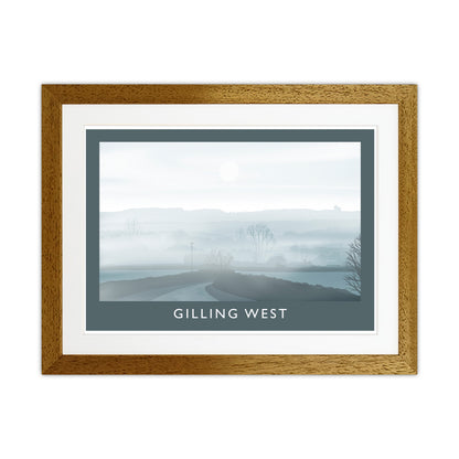 Gilling West (Winter) Travel Art Print by Richard O'Neill Oak Grain