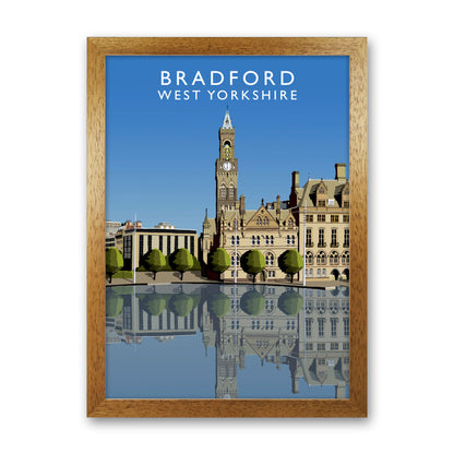 Bradford West Yorkshire Framed Digital Art Print by Richard O'Neill Oak Grain