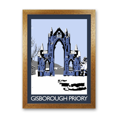 Gisborough Priory Framed Digital Art Print by Richard O'Neill Oak Grain