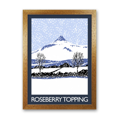 Roseberry Topping Art Print by Richard O'Neill Oak Grain