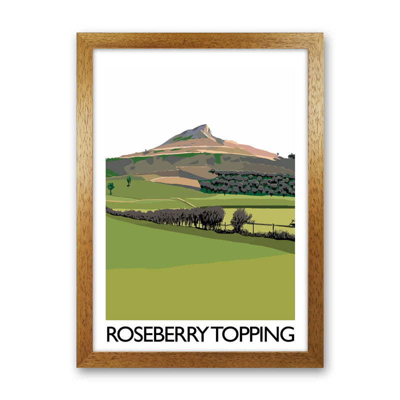 Roseberry Topping Art Print by Richard O'Neill Oak Grain