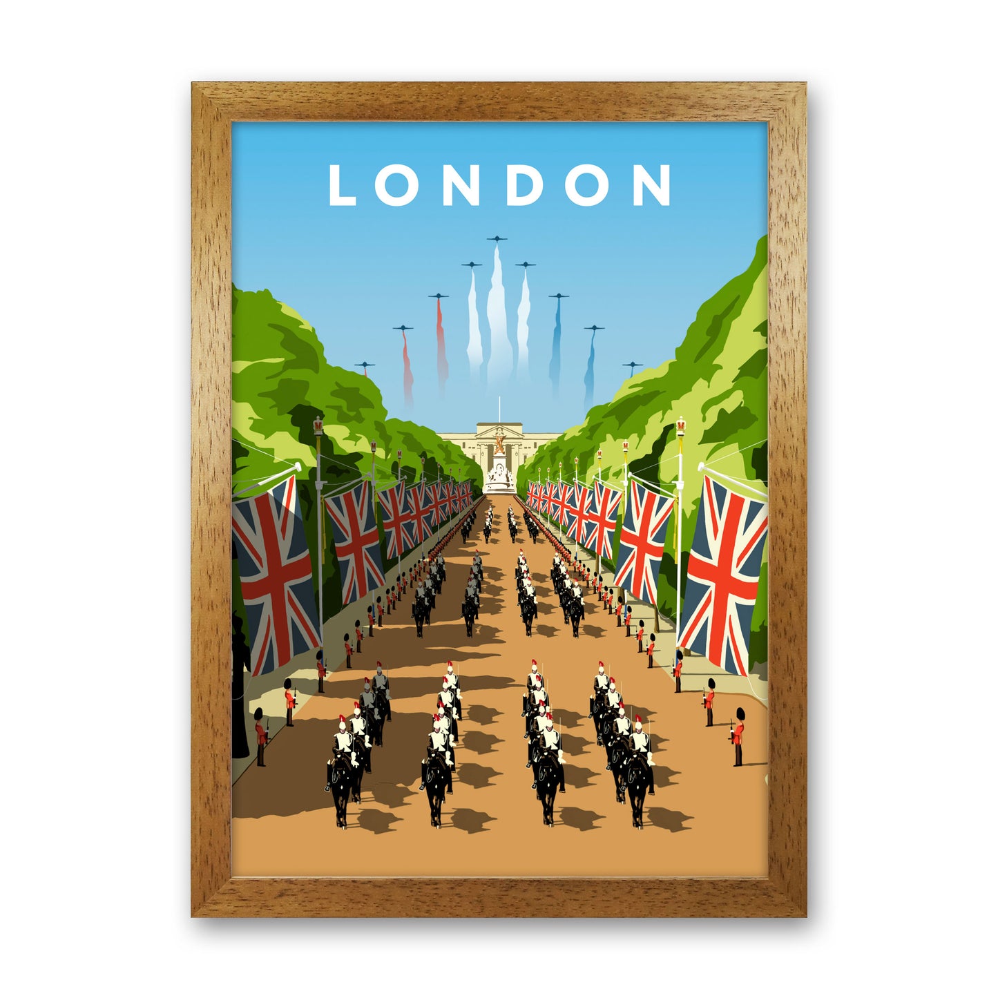 London Art Print by Richard O'Neill Oak Grain