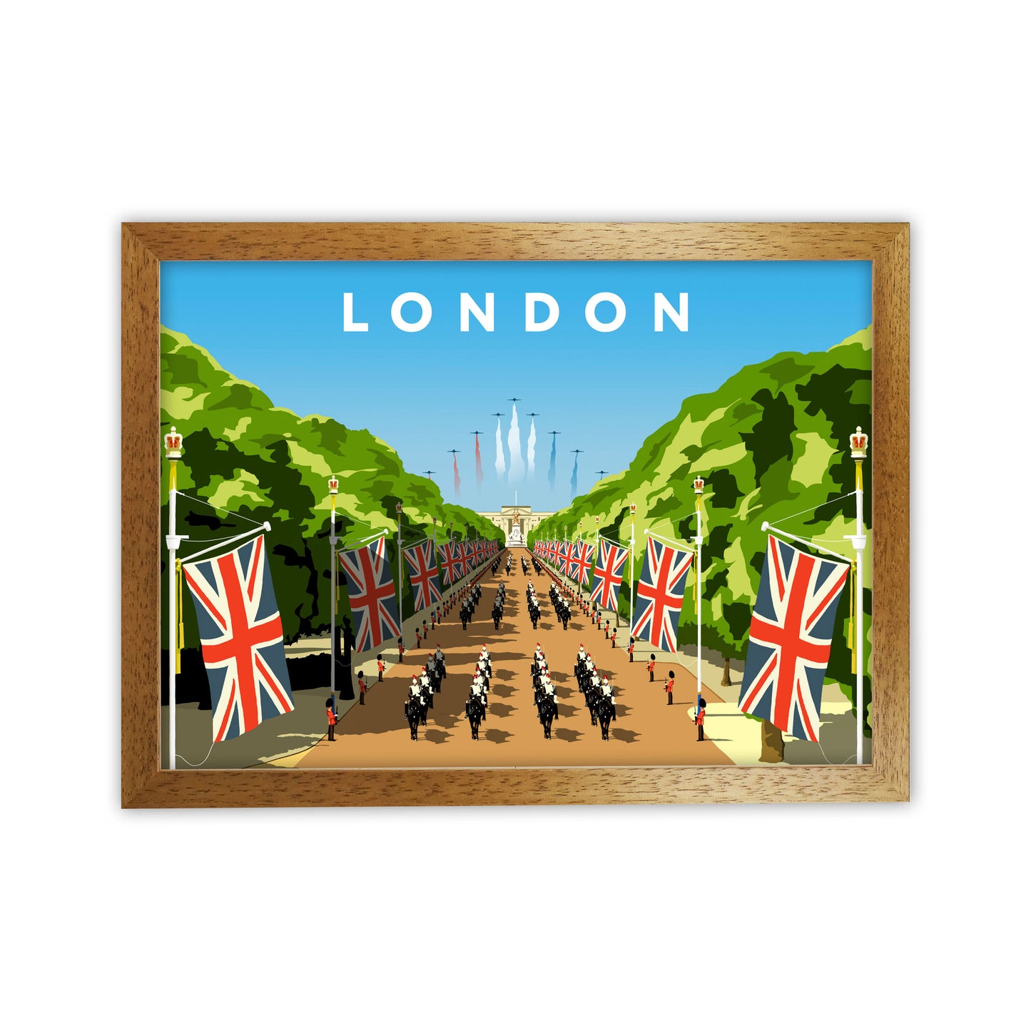 London Art Print by Richard O'Neill Oak Grain