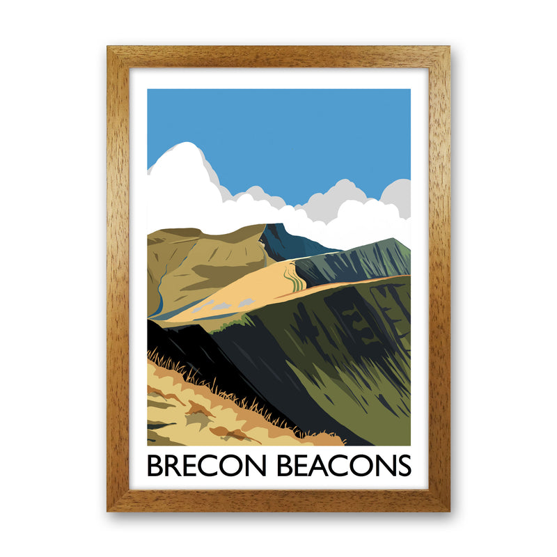 Brecon Beacons Art Print by Richard O'Neill Oak Grain