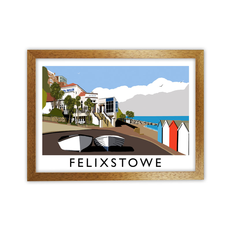 Felixstowe Framed Digital Art Print by Richard O'Neill Oak Grain