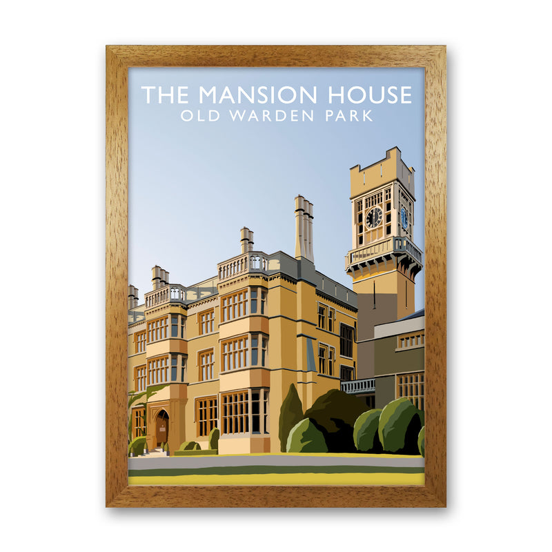 The Mansion House Old Warden Park Travel Art Print by Richard O'Neill Oak Grain