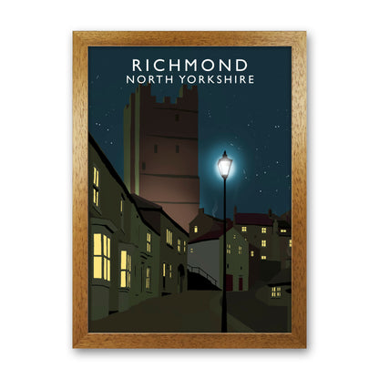 Richmond North Yorkshire Travel Art Print by Richard O'Neill Oak Grain