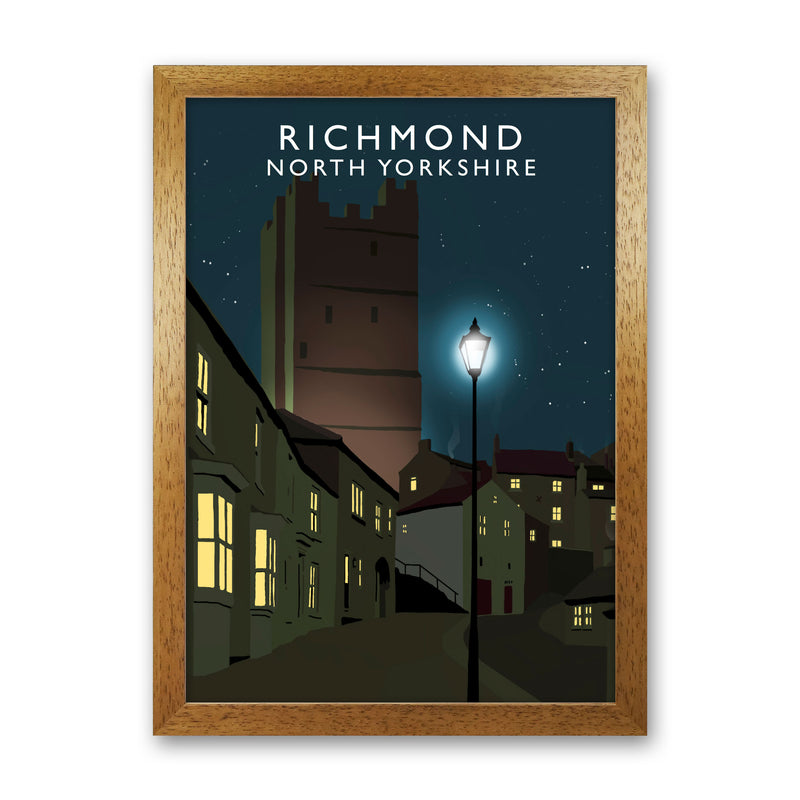 Richmond North Yorkshire Travel Art Print by Richard O'Neill Oak Grain