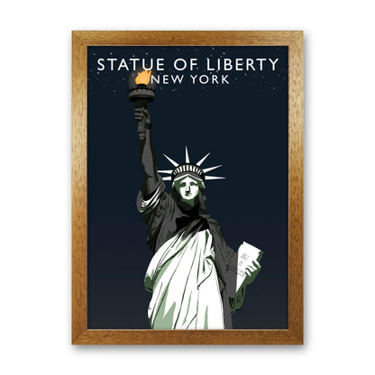 Statue of Liberty New York Art Print by Richard O'Neill Oak Grain