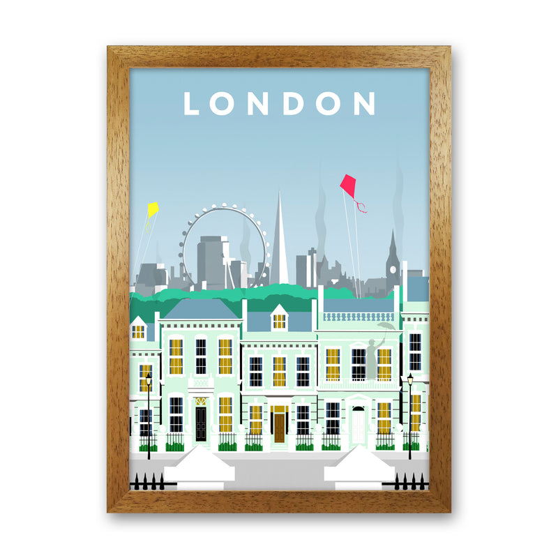 London Cherry Tree Lane Portrait by Richard O'Neill Oak Grain