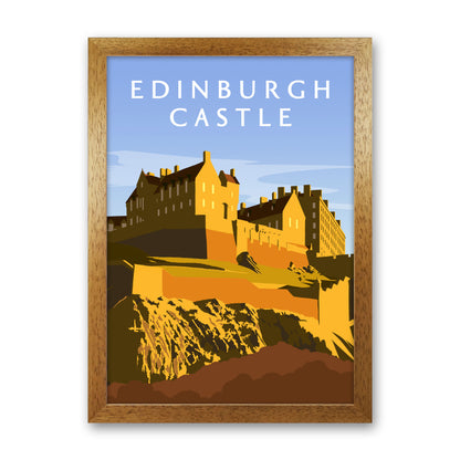 Edinburgh Castle Portrait by Richard O'Neill Oak Grain