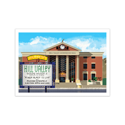 Hill Valley 2015 Revised Art Print by Richard O'Neill Print Only