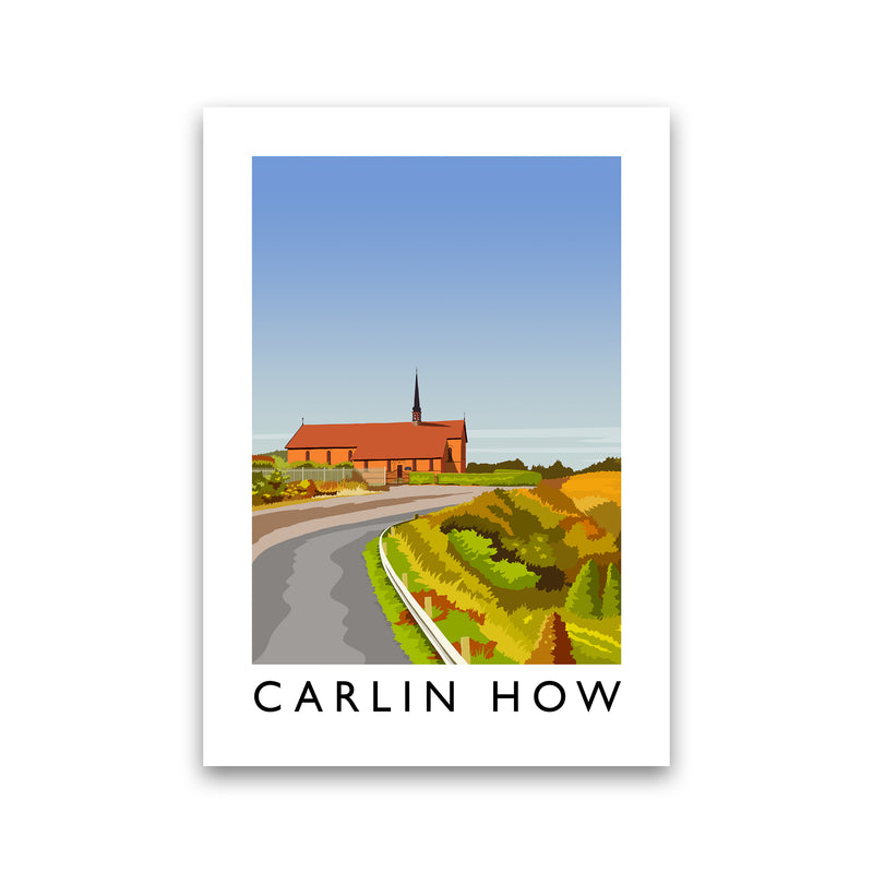 Carlin How Portrait Art Print by Richard O'Neill Print Only