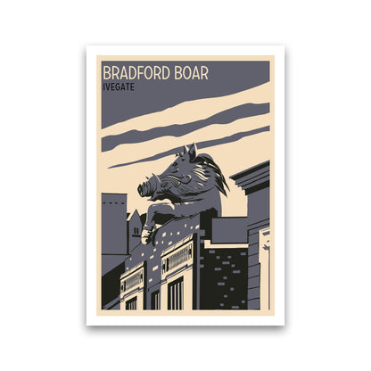 Bradford Boar Art Print by Richard O'Neill Print Only