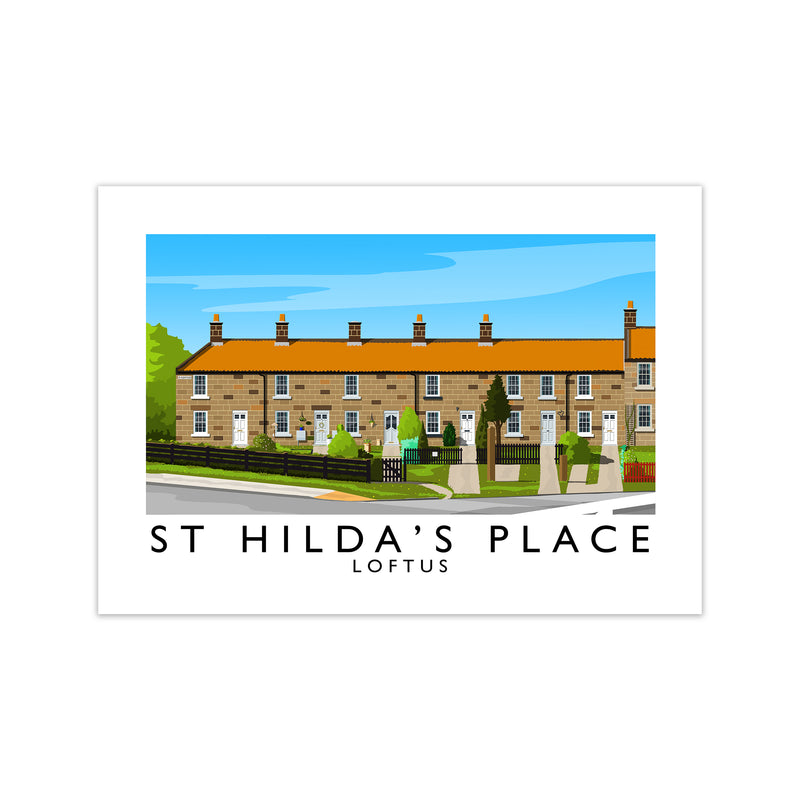 St Hilda's Place Art Print by Richard O'Neill Print Only