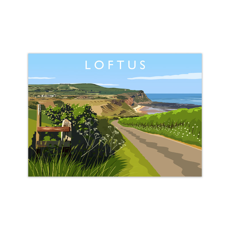 Loftus Travel Art Print by Richard O'Neill Print Only