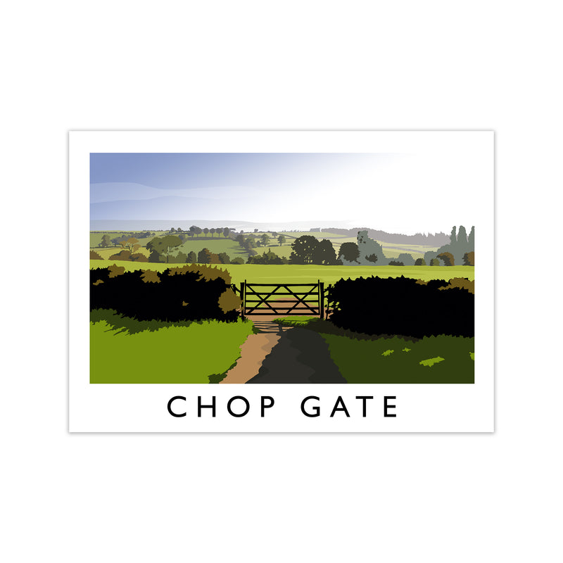Chop Gate Travel Art Print by Richard O'Neill Print Only