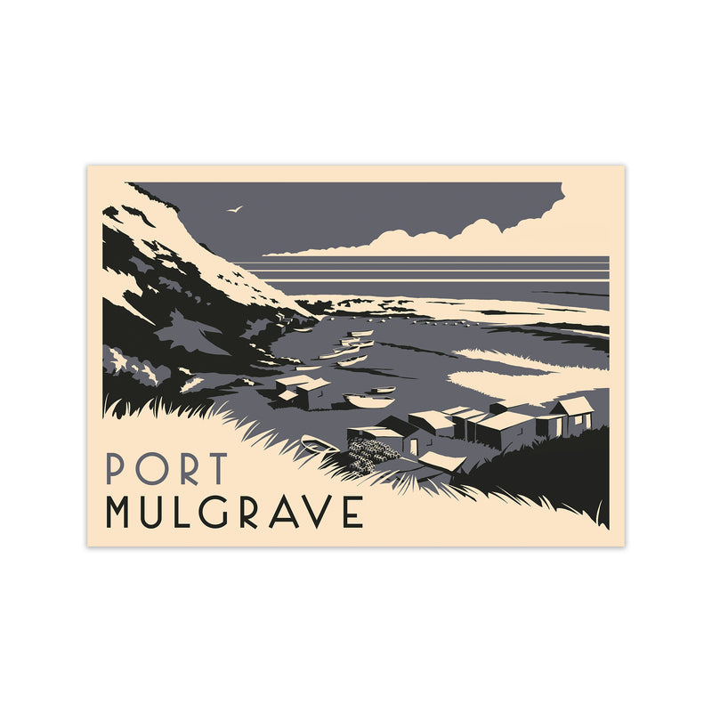 Port Mulgrave Travel Art Print by Richard O'Neill Print Only